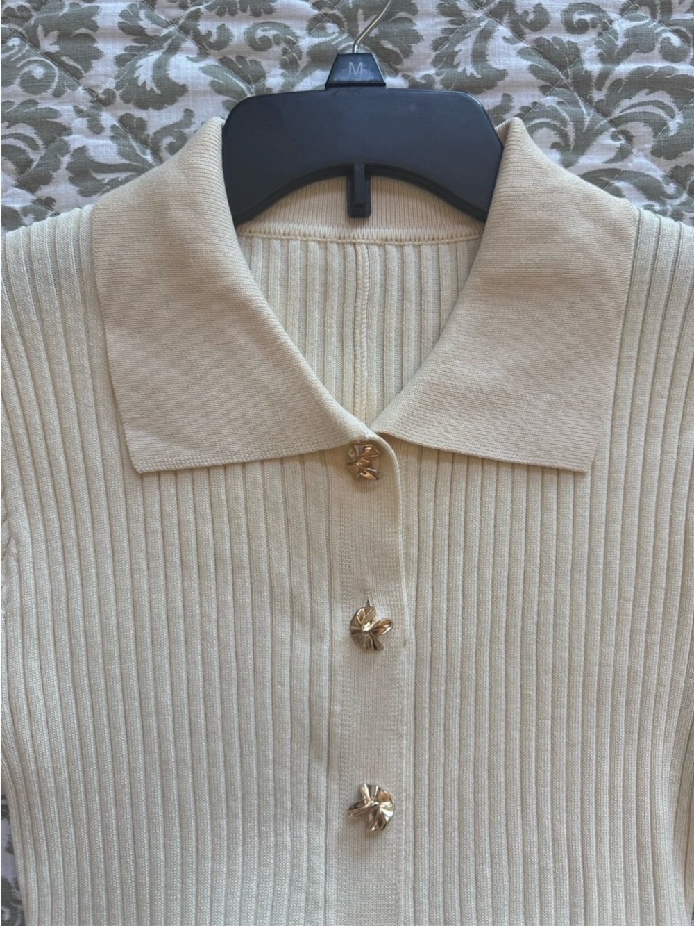 NWT Commense beige knit polo dress size M - Picture 3 of 9